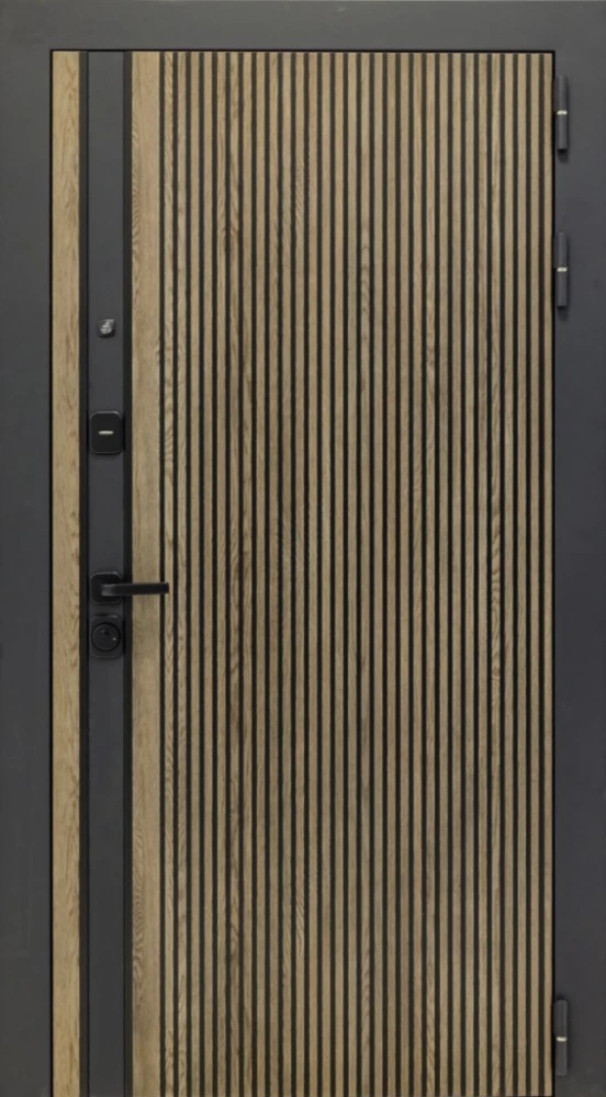 Входная дверь ДвериПРО Rosna ПВХ 10мм Астрод Velutto Grigio DPRO201217 внешняя сторона